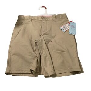 Cat & Jack Girls Khaki School Uniform Chino Shorts Stretch Tan Size 10 NWT